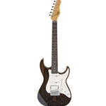 Michael Kelly MK65CSEPRB Custom Collection Electric Guitar 1965 Striped Ebony H/S/S Pferrofb, Natural