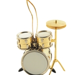 AM Gifts  9219C Drum Set (Gold) 3.5" Ornament