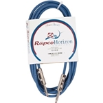 Rapco-Horizon G1S-10.B-I 10 Foot Blue Guitar/ Instrument Cable 1/4M Male to 1/4 Male w/SHK