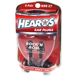 Hearos 309 Rock'n Roll Series Reusable Ear Plugs, 1 pr w/Free Case