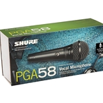 Shure PGA58-XLR Vocal Microphone with XLR-XLR Cable