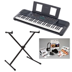 NW Music PSRE273PKG 61-Key Portable Keyboard with X-Stand, Bench & Survival Kit