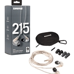 Shure SE215-CL Sound Isolating™ Earphones, Clear