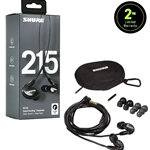 Shure SE215-K Sound Isolating™ Earphones, Black