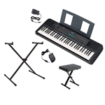 NW Music PSRE273ADPKG 61-Key Portable Keyboard with Sustain Pedal, X-Stand & Bench - $55 MARKDOWN!
