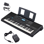 NW Music PSRE473+PEDAL 61-Key Portable Keyboard with Sustain Pedal