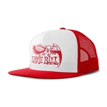 Ernie Ball P04160 Red With White Front And Red Eagle Logo Hat