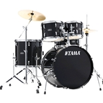 TAMA ST52H5CBNS STAGESTAR  5-piece Complete Drum Set with Snare Drum and Brass Cymbals - Black Night Sparkle