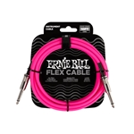Ernie Ball P06413 Flex Instrument Cable straight/straight 10Ft - Pink