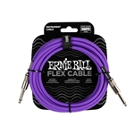 Ernie Ball P06415 Flex Instrument Cable straight/straight 10Ft - Purple