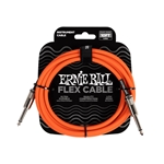 Ernie Ball P06416 Flex Instrument Cable straight/straight 10Ft - Orange