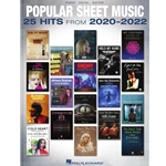 Popular Sheet Music 25 Hits from 2020-2022 Piano/Vocal/Guitar