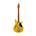Sterling By Music Man JV60CB-BSC-M2 Valentine Chambered Signature Electric Guitar w/Bigsby Bridge, w/Gig Bag - Butterscotch