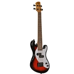 Kala UBASS-SB-TB-FS Solid Body 4-String Tobacco Fretted U-BASS Tobacco Burst w/ Gig Bag