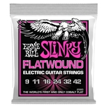 Ernie Ball P02593 Super Slinky Flatwound Electric Guitar Strings 9-42 Gauge