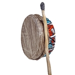 Samba Daramy SBDB 12" Handcrafted African Buffalo Drum w/ Beater w/ Mallet