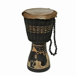 Samba Daramy SBD10F 10" Handcrafted African Djembe - Fur Lined Head - SAVE $20 to 2/29/24!