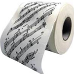 AM Gifts  11404 Sheet Music Toilet Paper