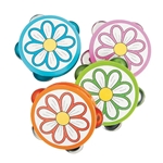 NW Music 13682016 Flower Mini Tambourine - Blue, Orange, Pink or Green