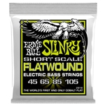 Ernie Ball P02818 Slinky Flatwound Short Scale Bass Gtr Strings 45-105