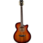 Washburn EA55G-A-U Festival Mini Jumbo Koa Acoustic Electric Guitar, Koa Burst