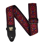 Ernie Ball P05369 Classic Jacquard Guitar/Bass Strap - Crimson Royal Bloom