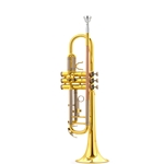 Eldon by Antigua TR-2130-U Bb Trumpet, Lacquer Finish with Red Brass Mouthpiece and Case