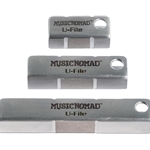 Music Nomad MN813 Fret Leveler - Diamond U-File for Leveling Single Guitar Frets - 3 Pack (1.25”, 2”, 3”)