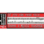 AM Gifts  331154 Bumper Sticker Thank a Music Teacher!