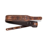 Taylor  4125-25 Fountain Leather Guitar Strap, Weathered Brown 2.5"