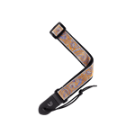 D'Addario 15UKE05 Woven Ukulele / Small Instrument Strap, Paisley Grey/Orange