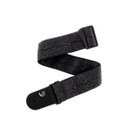 D'Addario 50TB02 Woven Guitar / Bass Strap, Lightning Black
