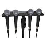 Gator GFW-MIC-4TRAY Multi Microphone Holder – Four (4) Mics