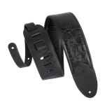 Levy's Leathers M4WP-007 Sundance Guitar / Bass Strap, Black Rose