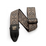 Ernie Ball P04163 Gold And Black Paisley Jacquard Guitar Strap