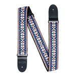 Martin 18A0178 Woven Guitar / Bass Strap, Red, White & Blue