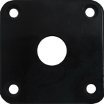 CE Distribution CED-P-H100X Guitar Jack Plate - Fits Les Paul, Black Plastic