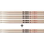 Vic-Firth P2B.3-2B.1 American Classic 2B Drum Sticks Value Pack - Buy 3 Get 1 Free