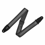 Levy's Leathers MC2CG-BLK-BLK 2" Combo Black Cotton Guitar / Bass Strap, Black