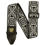 Ernie Ball P05345 Black Heart Jacquard Guitar Strap