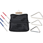 Treeworks TRE57BP Set of 4" 5" 6" Triangles and Beaters with Carrying Case