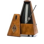 Wittner 813M-U Traditional Metronome, Wood Case with Bell - Walnut