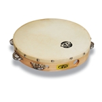 LP CP379 10" Handheld Single Row Headed Tambourine - Steel Jingles