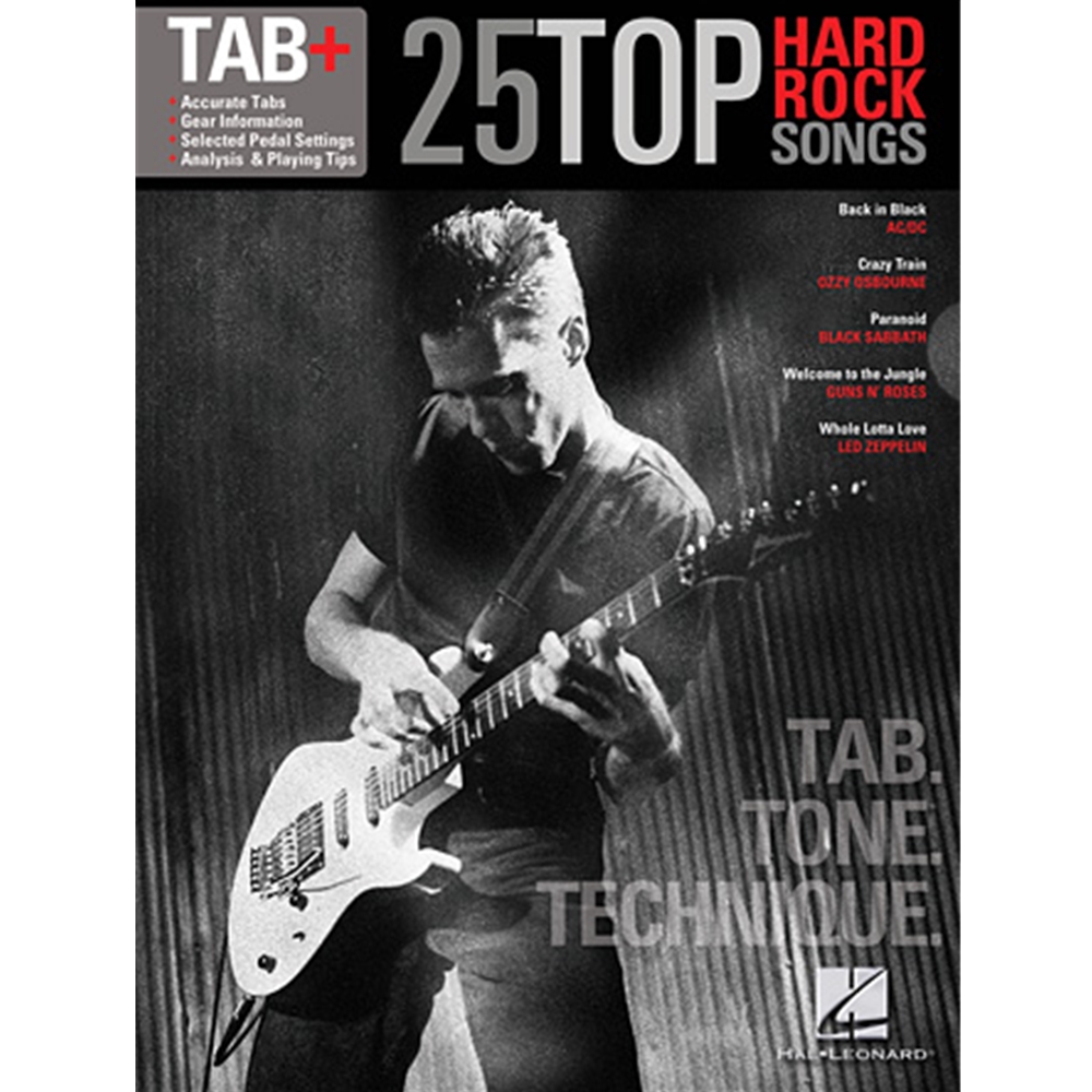 25 Top Hard Rock Songs - Tab. Tone. Technique.