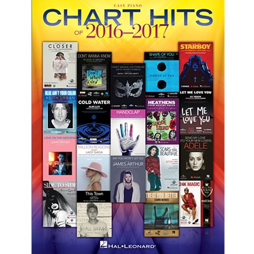 Chart Hits of 2016-2017 Easy Piano