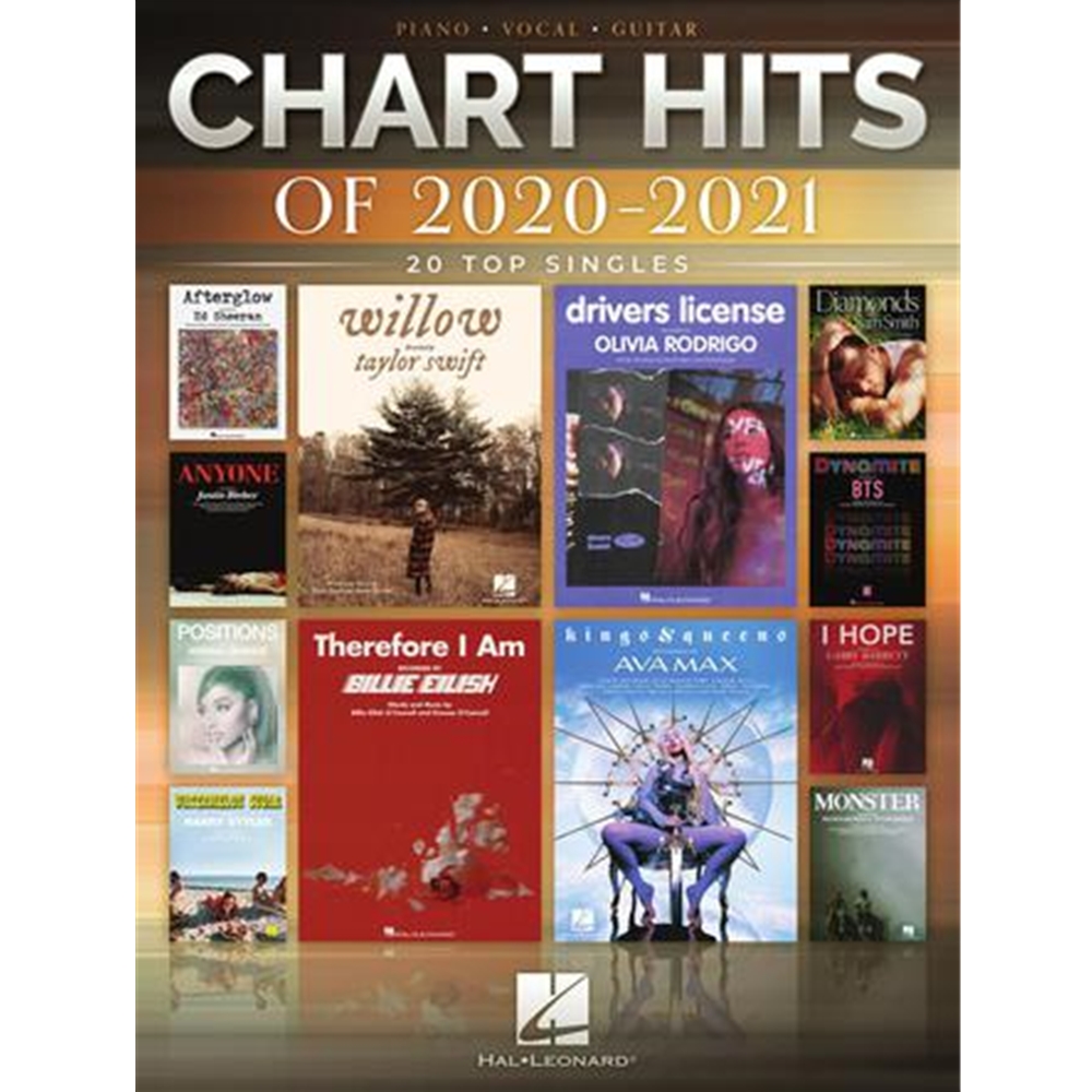 Chart Hits of 2020-2021 Piano/Vocal/Guitar