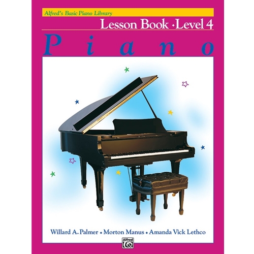 Alfred's Basic Piano Library Lesson Book Level 4 Book