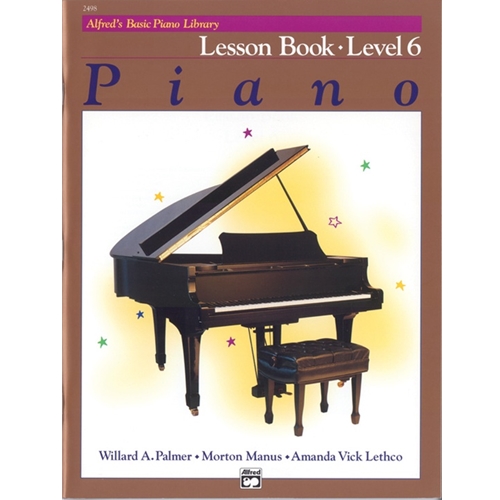 Alfred's Basic Piano Library Lesson Book Level 6 Book