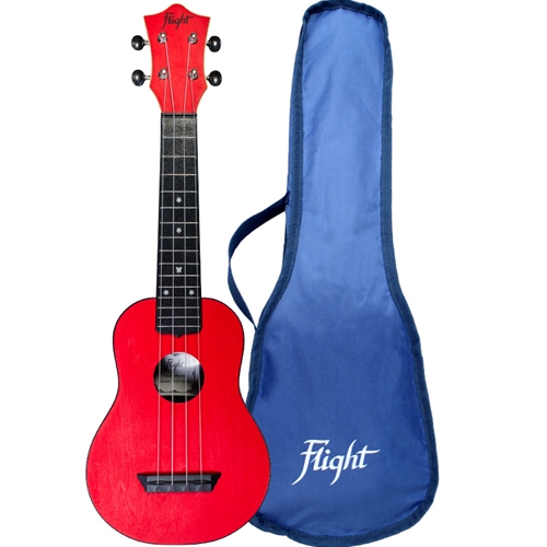 Flight TUS35 Red Soprano Travel Ukulele w/bag