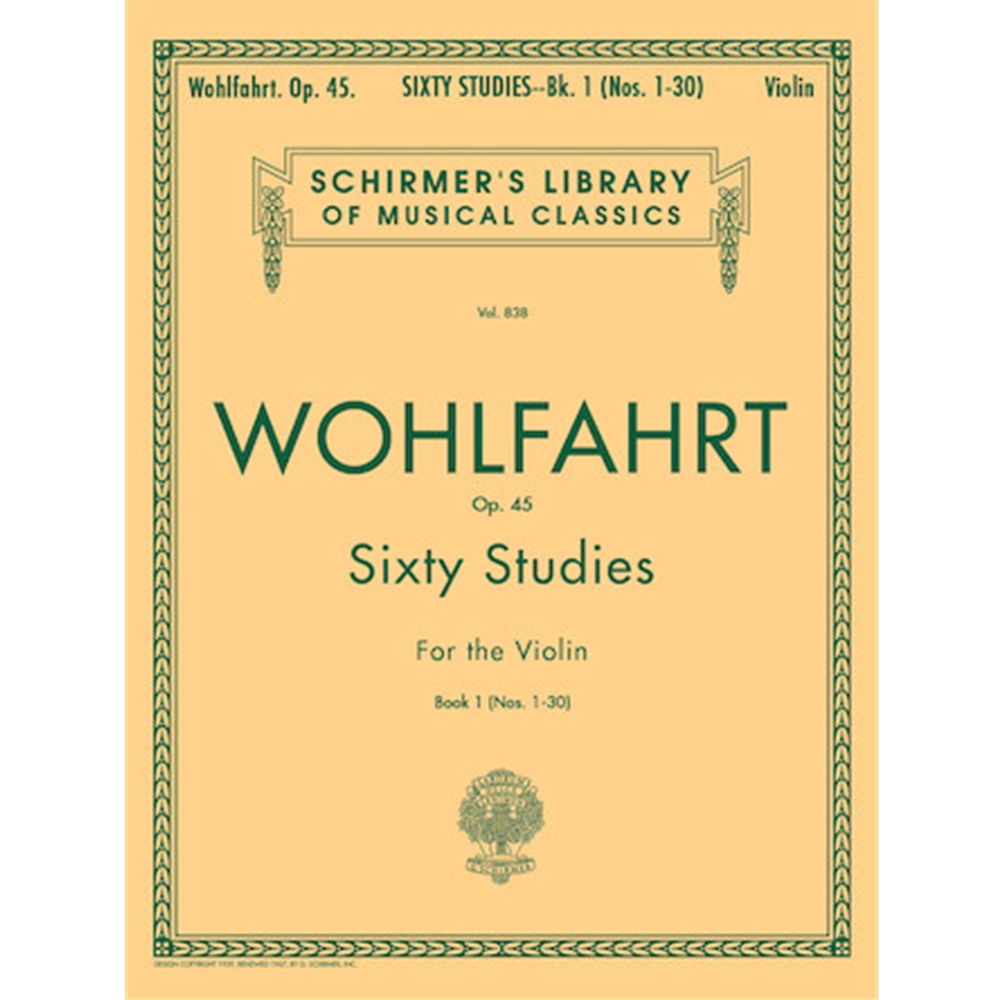 Wohlfahrt Violin - 60 Studies, Op. 45 - Book 1